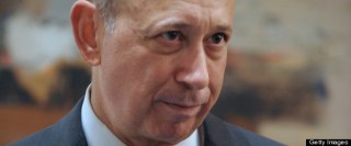 Lloyd Blankfein, chairman and CEO of The Goldman Sachs Group waits before a meeting with French Finance Minister Pierre Moscovici at the French economy ministry in Paris on Nov. 20, 2012. (ERIC PIERMONT/AFP/Getty Images)