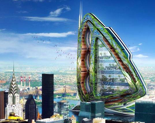 The Dragonfly: A Giant Winged Vertical Farm for New York City | Inhabitat - Sustainable Design Innovation, Eco Architecture, Green Building