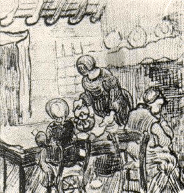 Child-and-Woman-Pouring-Coffee_Vincent-van-Gogh