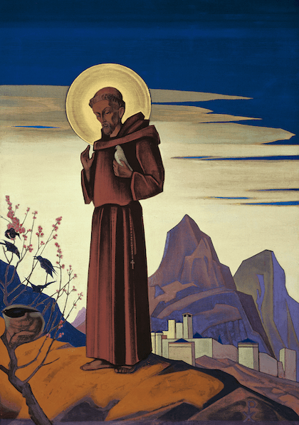St. Francis by Nicholas Roerich (1931).