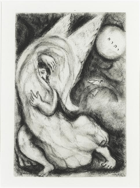 Forgiveness of God is Announced in Jerusalem by Marc Chagall