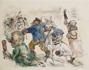 "One Lie is Sufficient" (c. 1930) by George Grosz